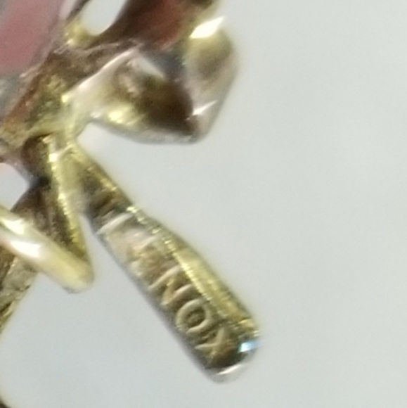 Vintage Lenox crystal heart earrings - Picture 2 of 11